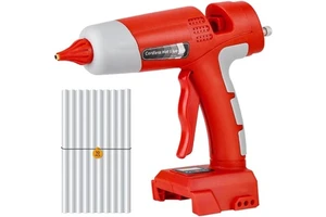 100W Cordless Hot Glue Gun Compatible with Milwaukee 18V Battery Handheld Digital Temperature Adjustable Glue Gun for Art & DIY