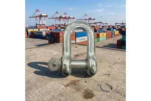 Galvanized D Shackle Straight Type U Shackle for Lifting Marine Rigging Hardware