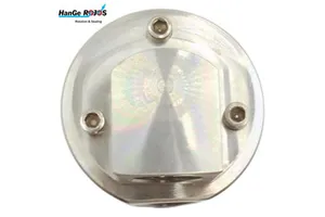 Dual Channel Stainless Steel Rotary Union Swivel Joint Low Pressure Threaded G/Rp Polished Surface Hex Head 40mm Mounting Hole