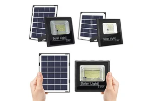 Powerful Outdoor Solar Spotlights Garden Led Reflector Waterproof Wall Flood Light Sensor Lamp 100W