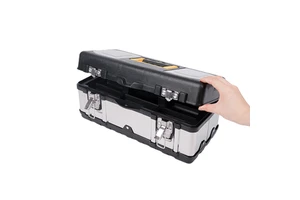Toolbox with Multi Tray Resistant Heavy Duty Plastic Toolbox With Customizable OEM Rugged Shell Outdoor Plastic