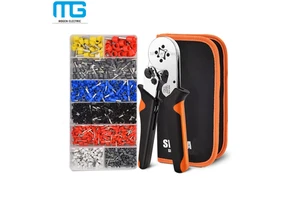 Ferrule Crimping Tool Kit With 1200PCS Ferrules Insulated Wire End Terminals Connectors
