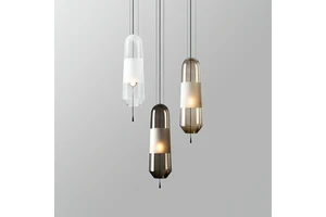 DLSSLIGHTING Nordic Simple Modern Design Home Kitchen Dining Table Hanging Decorative LED Glass Pendant Light Glass Lamp Shade