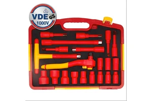 VDE 1000V 1/2inch Certified 21PCS Insulated Tool Set Industrial Grade Cr-V Electrician Tool Kit OEM 3-Year Warranty