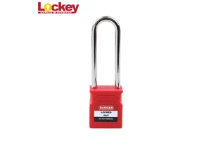 Best Brand Padlock Prices 76mm Long Steel Shackle Safety Lock Out Padlock With Master Key