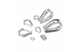 Stainless Steel Wire Rope Thimble Swage Socket Clips ASTM Locks Clevis Swivel Screw Pin Anchor Shackles Connectors Hooks