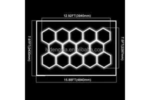 Factory Direct Sale Hexagon Led Light the Hive Design Led Light for the Car Care Equipement Room and Workshop