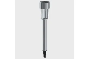 luz solar led ambiental para csped, acero inoxidable, 6500k; ilumina jardines y reas exteriores con eficiencia energtica.