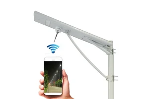 IP65 Waterproof DC LED Road Solar Street Light 100W Remote Control CE Certified Outdoor With CRI 80 & 30000 Hours Lifespan