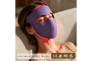 Ergonomic 4D Red Light Therapy Silicone Mask for Face Contour Lifting and Skin Tightening Effect