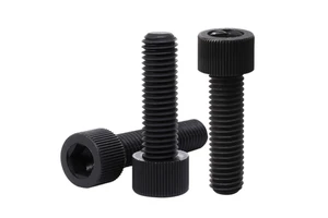 Nylon Hexagon Socket Head Screws Black Plastic Screws Cylindrical Head Bolts Plastic Cup Head Screws M4/M5/M6