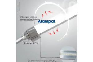 P67 Waterproof Flicker-Free Dimmable T10 LED Tube Light 1.2m 25W 6500K Poultry Chicken Farm Shed Lighting