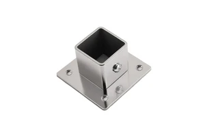 Thickened Stainless Steel Square Tube Base Support Gardening Pole Frame Fixation Custom Metal Processing Connection Parts