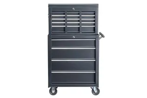 Black Steel Tool Cabinet Model D0100HP4USU As Picture for Organization and Storage