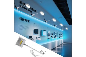 Trade Booth Stand Clamp LED Display Wall Lights 20w 30w 3 CCT Exhibition Display showcase Long Arm Trade Show Light