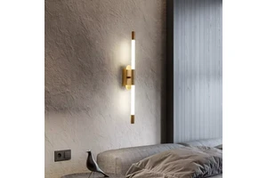 Minimalist Rotating Long Strip Wall Lamp Living Room Hotel Acrylic Decoration Wall Sconce Light Fixtures
