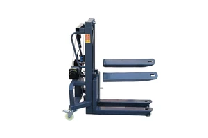 Portable Self-Loading Electric Forklift With Stage Light Box Mini Self-Climb Forklift Mounted On Small Pallet Truck