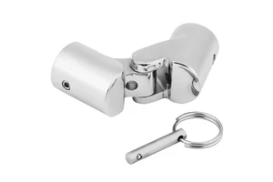 Marine Stainless Steel 316 Ship Tube 1-inch Pipe Pin Rotary Coupling Hinge Joint Connector