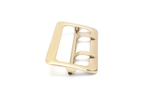 Ladies Fashion Custom Belt Buckle Double Pin 58MM Waist Belt Buckles for Women Adjustable Belt Buckle Wholesale for Paper Bag