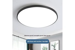 Modern LED Three-Proof Ceiling Lamp for Living Room Dust-Resistant for Balcony Bedroom Bathroom Kitchen