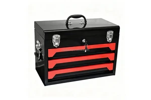 Heavy Duty Steel 3-Drawer Tool Case Tool Box Tool Cabinet Large Portable Storage Organizer Garage Use Car Tools ToolBox