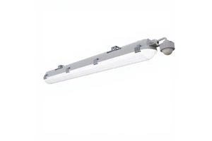 Warehouse Garage Workshop 5-Year Warranty 100-347V IP66 4FT LED Vapor Tight Tri-proof Light Ra80 3500K-5000K Dimmable 10000