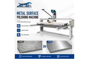 JUHUA Hairline Finish Machine For Stainless Steel Panels Motorized Flat Surface Nylon Wheel Polisher & Grinder 380V 4.4KW