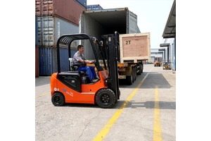 Cheap Wholesale LEAD LD-20EF 4WD Hydraulic Side Shifter 2-3 Tons Lithium-Ion Battery Stacker Pallet Truck Electric Forklift For