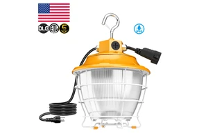Construction Hanging Lighting IP65 100W Led Pro Temporary Work Light Fixture For Jobsite Workshop Indoor Outdoor Warehouse
