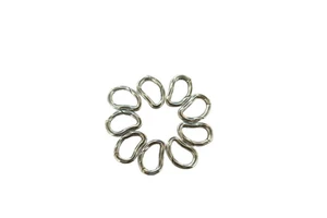 Wholesale S925 Sterling Silver Spring Ring Clasps Custom Logo Engraving & Bulk OEM Jewelry Findings for Brands