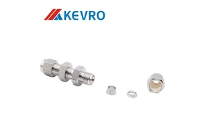 316 Stainless Steel Bulkhead Union Tube Fittings Male Connector Pipe Shape Fittings