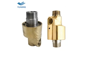 90 Degree BSP Threaded Connection Mono Flow High Speed Rotary Union for Water Hydraulic Oil Gas