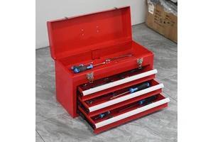 Aluminum Waterproof Tool Storage Box with 3 Compartments Customizable for Garage & Industrial Use-Wholesale