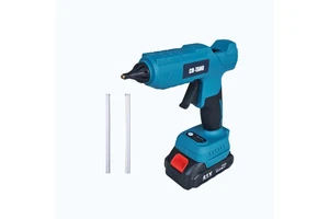 18V 6000mAh Electric Lithium Battery Cordless Hot Glue Gun 2mm Pure Copper Nozzle Anti Scald Sleeve PTC Constant Temp