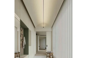 4M DIY Vertical Skyline Linear Light Composed of Aluminum Profile and LED Strip Light for Ceiling Wall Installation 24v