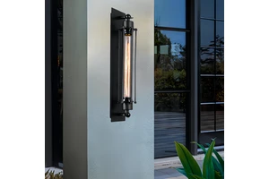 Boutique Recommended Bar Coffee Shop Balcony Staircase LED Industrial Wind Iron Art Alcatraz Island Flute Modern Hotel Wall Lamp