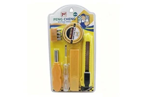 Hand Tools Set C38, Hand Tool Kits, Screwdriver Knife Brush Plier Hammer Tape , $1 Product Line , Hardware and Tools 1$ Series