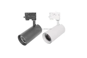 LED Display Spot Light for Retail Shop 30W Track Lighting 3000K/4000K/6000K COB Spotlight 2700-2800 Lumens 15-60 Beam Angles