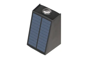 Solar Wall Lamp with PIR Motion Sensor Trapezoid Motif Lighting Pattern Wall Lights Porch Sconce Landscape Lighting