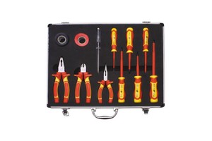 12 Pcs VDE Insulated and Withstand Voltage Pliers Electrician Combined Alloy Steel Screwdriver & Pliers Tool Set