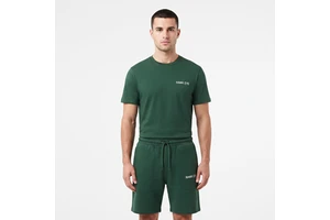 Regular Fit Design Men Twinset Casual Wear Crew Neck Short Sleeve Soft Breathable Fabric Men Twin Set