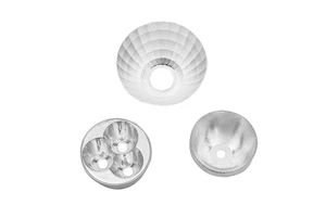 Custom Anodized Aluminum CNC Reflector Parabolic Optic Precision Parts for LED Flashlight & Reflector Cups