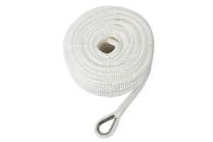 Factory Supply Double Braided Nylon Anchor Rope/Line with Thimble Boat Rode for Yacht Mooring