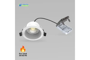 Low Profile COB European Standard LED Downlight 5W 3CCT 220-240V Dimmable Recessed Ceiling Light for Residential Use