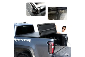 Benext Tri-fold Truck Bed Covers Vinyl Tonneau Cover for Ranger Hilux D-max BYD Shark6 Soft Roll up Waterproof