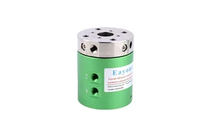 4 Channel Rotary Joint Middle Through Hole 20mm G1/8" Thread air Pressure 1MPa,360 Degrees Rotating slip Ring
