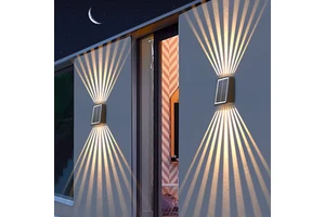 Solar Wall Lamp IP65 Waterproof for Villa Courtyard Landscape Decoration up Down Outdoor Lighting