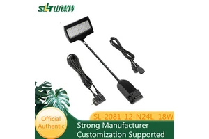 SLT Long Arm LED Lights Exhibition Use Clamp on Booth Light 18W AC85-265V CE Black and Grey Color SL-2081-12-N24L