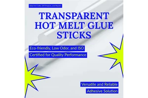 Dependable and Multipurpose 11mm Water Clear Hot Glue Gun Sticks for Wide Ranging DIY and Repair Activities