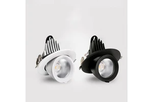 LED Recessed Spotlights-Aluminum Modern Deep Cup Anti-Glare Full Spectrum High CRI 98 IP44 for Bedroom Living Room Hotel Aisles